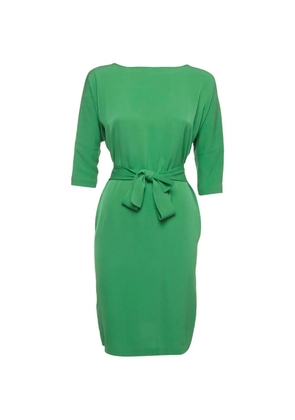 DVF Diane von Furstenberg belted silk midi dress - Green