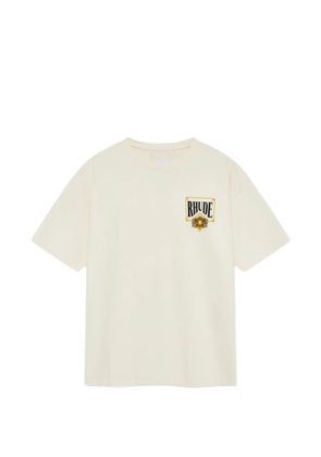 RHUDE logo-print cotton T-shirt - Neutrals