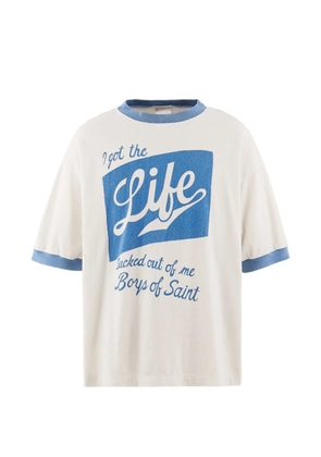 SAINT MXXXXXX graphic-print T-shirt - White