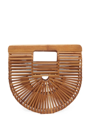 Cult Gaia mini Ark curved-silhouette clutch bag - Neutrals
