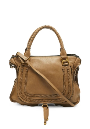 Chloé Pre-Owned Marcie leather shoulder bag - Neutrals