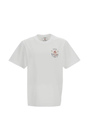 Casablanca Classic logo-print short-sleeved T-shirt - White