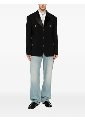 Versace long-sleeve buttoned blazer - Black