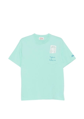 MC2 Saint Barth Austin print-detail pocket T-shirt - Green