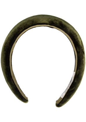 Jennifer Behr Tori velvet headband - Green
