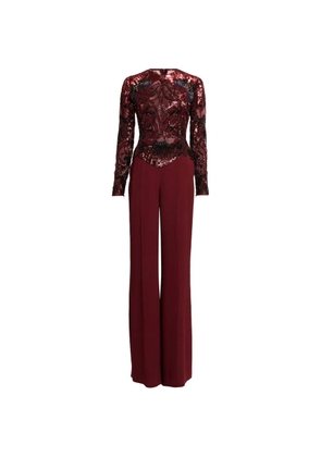 Elie Saab bead-embroidered jumpsuit
