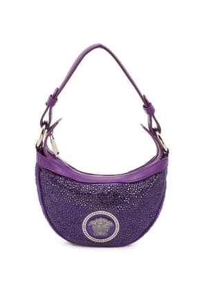 Versace Pre-Owned Repeat crystal-studded shoulder bag - Purple
