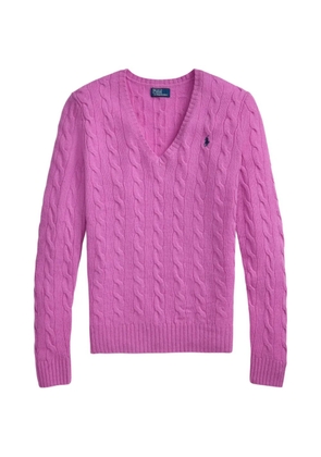 Polo Ralph Lauren cable-knit V-neck sweater - Pink