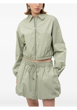 HUGO mini drawstring bubble-hem skirt - Green