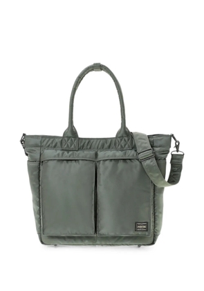 Porter-Yoshida & Co. Tanker logo-patch tote bag - Green