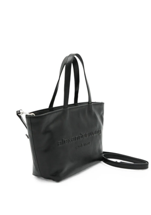 Alexander Wang embossed-logo leather tote bag - Black
