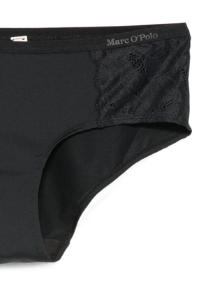 Marc O'Polo lace-panel briefs - Black