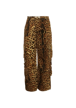 424 leopard-print cargo pants - Neutrals