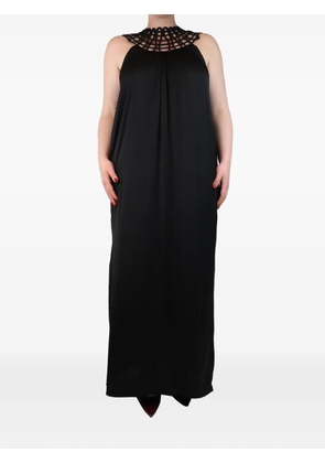 Sea sleeveless silk maxi dress - Black