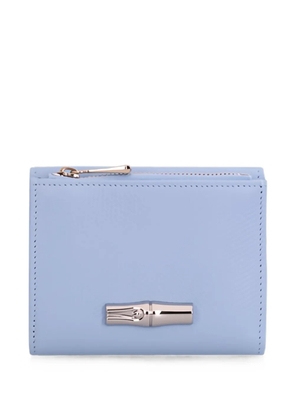 Longchamp Le Roseau leather wallet - Blue