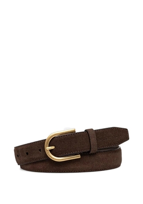 Marc O'Polo suede horseshoe-buckle belt - Brown