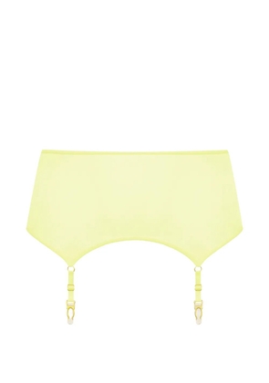Maison Close Double Sens sheer suspender belt - Yellow