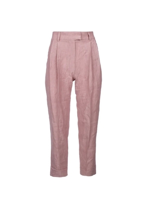 Brunello Cucinelli pleated tapered trousers - Pink