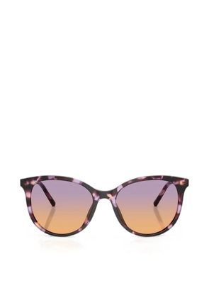 Dolce & Gabbana havana-pattern round-frame sunglasses - Purple