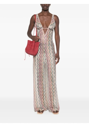 Missoni zigzag-pattern jumpsuit - Neutrals