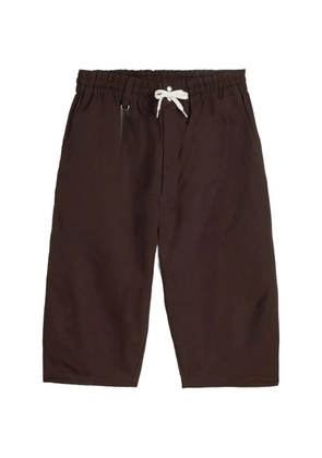 adidas x Wales Bonner Y3 Rip drawstring shorts - Brown