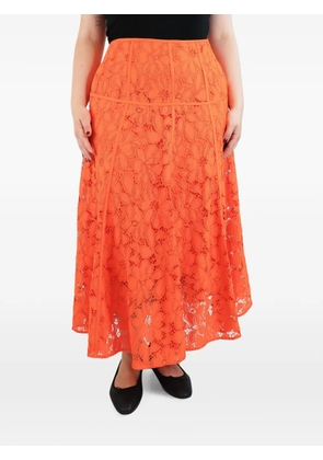 ME+EM floral-lace maxi skirt - Orange