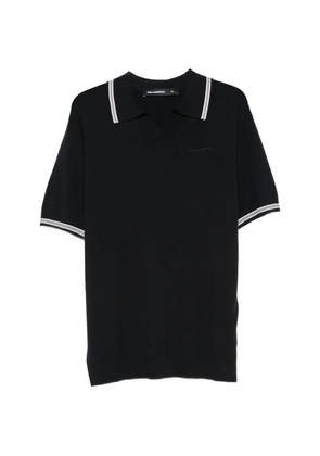 Karl Lagerfeld tipped-collar short-sleeve polo shirt - Blue
