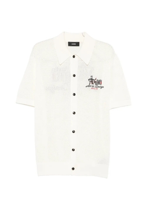 AMIRI Studio logo-embroidered shirt - Neutrals