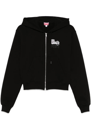 Kenzo logo-print hoodie - Black
