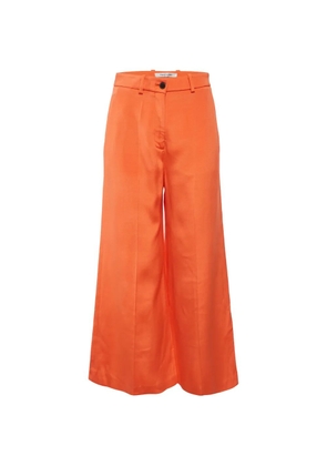 Valentino Garavani Pre-Owned wide-leg wool trousers - Orange