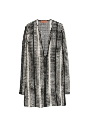 Missoni sequin-embellished striped beach dress - Black