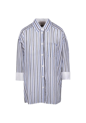 Semicouture striped-print long-sleeve shirt - White