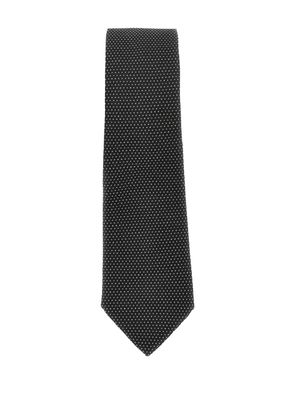 Emporio Armani polka dot tie - Black