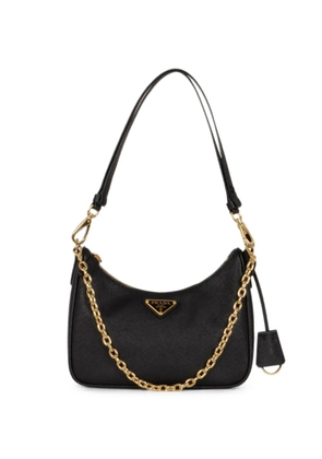 Prada Saffiano leather chain shoulder bag - Black