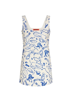 Simon Miller Sahara printed denim dress - Neutrals