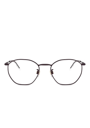 Giorgio Armani geometric-frame glasses - Purple