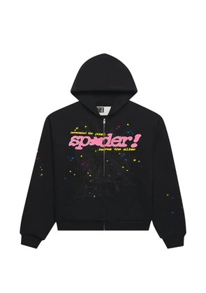 SP5DER Punk V2 zip-up hoodie - Black