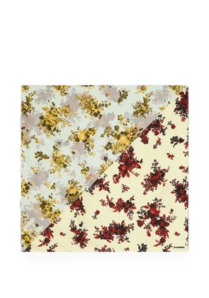 Jil Sander floral-print silk scarf - Neutrals