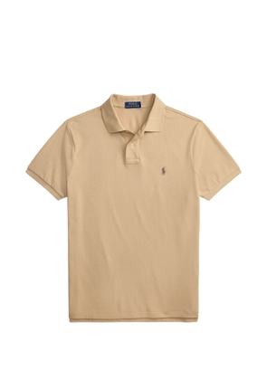 Polo Ralph Lauren logo-embroidered piqué polo shirt - Neutrals