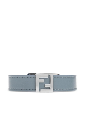 FENDI logo buckle bracelet - Blue