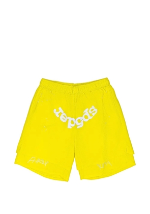 SP5DER OG double-layer shorts - Yellow