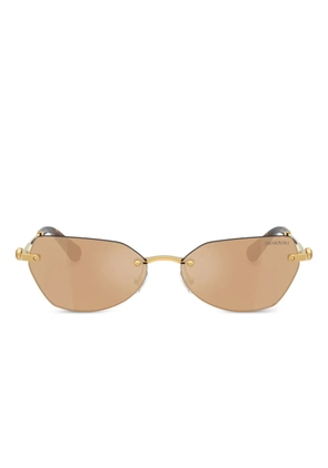 Swarovski Eyewear crystal-embellished tortoiseshell sunglasses - Gold