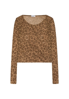 Praying Cheetah long-sleeve T-shirt - Neutrals