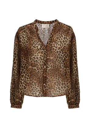 MC2 Saint Barth leopard-print button-down shirt - Neutrals