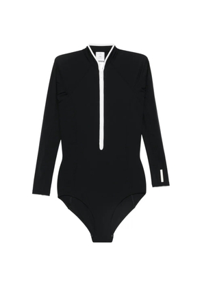 Hunza G Tyra long-sleeve swimsuit - Black