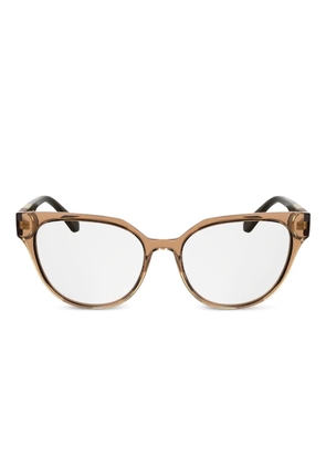 Lacoste cat-eye frame glasses - Brown
