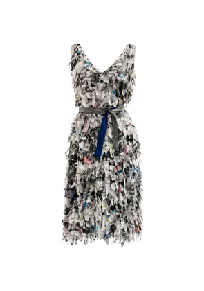 Baruni Jardin fringed midi dress - White