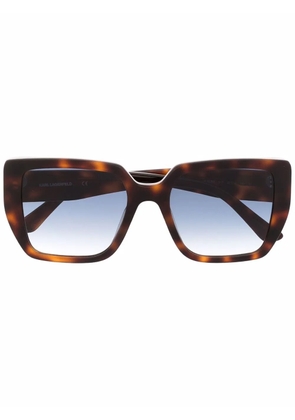 Karl Lagerfeld oversized sunglasses - Brown