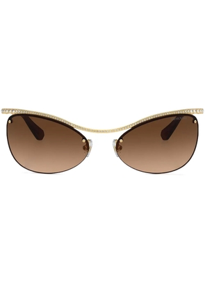 Swarovski Eyewear crystal-embellished sunglasses - Gold