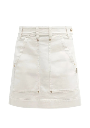 Brunello Cucinelli panelled mini skirt - Neutrals